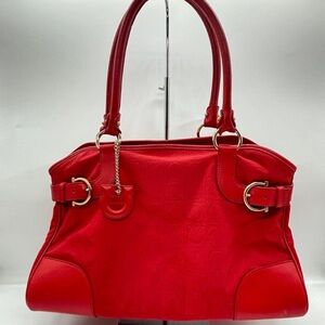 Salvatore red Satchel Handbag